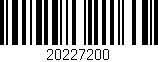 Código de barras (EAN, GTIN, SKU, ISBN): '20227200'