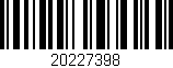 Código de barras (EAN, GTIN, SKU, ISBN): '20227398'