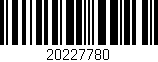 Código de barras (EAN, GTIN, SKU, ISBN): '20227780'
