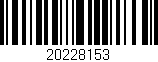 Código de barras (EAN, GTIN, SKU, ISBN): '20228153'