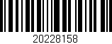 Código de barras (EAN, GTIN, SKU, ISBN): '20228158'