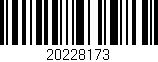 Código de barras (EAN, GTIN, SKU, ISBN): '20228173'