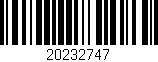 Código de barras (EAN, GTIN, SKU, ISBN): '20232747'