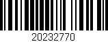 Código de barras (EAN, GTIN, SKU, ISBN): '20232770'