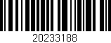 Código de barras (EAN, GTIN, SKU, ISBN): '20233188'