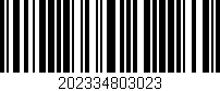 Código de barras (EAN, GTIN, SKU, ISBN): '202334803023'