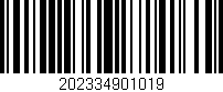 Código de barras (EAN, GTIN, SKU, ISBN): '202334901019'
