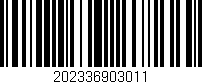 Código de barras (EAN, GTIN, SKU, ISBN): '202336903011'