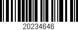 Código de barras (EAN, GTIN, SKU, ISBN): '20234646'