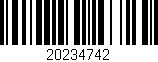 Código de barras (EAN, GTIN, SKU, ISBN): '20234742'