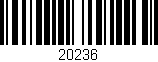 Código de barras (EAN, GTIN, SKU, ISBN): '20236'