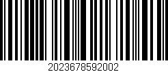 Código de barras (EAN, GTIN, SKU, ISBN): '2023678592002'