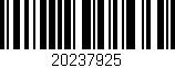 Código de barras (EAN, GTIN, SKU, ISBN): '20237925'