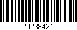 Código de barras (EAN, GTIN, SKU, ISBN): '20238421'