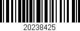 Código de barras (EAN, GTIN, SKU, ISBN): '20238425'