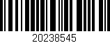 Código de barras (EAN, GTIN, SKU, ISBN): '20238545'