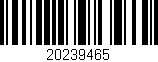 Código de barras (EAN, GTIN, SKU, ISBN): '20239465'
