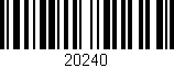 Código de barras (EAN, GTIN, SKU, ISBN): '20240'