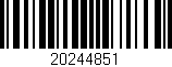 Código de barras (EAN, GTIN, SKU, ISBN): '20244851'