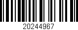 Código de barras (EAN, GTIN, SKU, ISBN): '20244967'