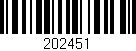 Código de barras (EAN, GTIN, SKU, ISBN): '202451'