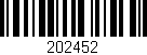 Código de barras (EAN, GTIN, SKU, ISBN): '202452'