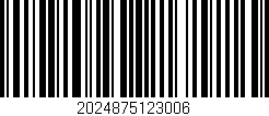 Código de barras (EAN, GTIN, SKU, ISBN): '2024875123006'