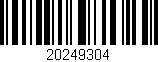 Código de barras (EAN, GTIN, SKU, ISBN): '20249304'