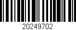 Código de barras (EAN, GTIN, SKU, ISBN): '20249702'