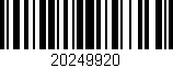 Código de barras (EAN, GTIN, SKU, ISBN): '20249920'