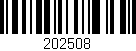Código de barras (EAN, GTIN, SKU, ISBN): '202508'