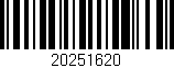 Código de barras (EAN, GTIN, SKU, ISBN): '20251620'