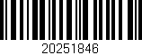 Código de barras (EAN, GTIN, SKU, ISBN): '20251846'