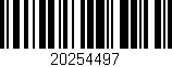 Código de barras (EAN, GTIN, SKU, ISBN): '20254497'