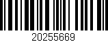 Código de barras (EAN, GTIN, SKU, ISBN): '20255669'