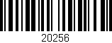 Código de barras (EAN, GTIN, SKU, ISBN): '20256'