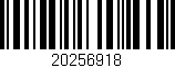 Código de barras (EAN, GTIN, SKU, ISBN): '20256918'