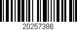 Código de barras (EAN, GTIN, SKU, ISBN): '20257386'