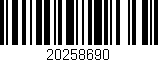 Código de barras (EAN, GTIN, SKU, ISBN): '20258690'