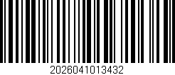 Código de barras (EAN, GTIN, SKU, ISBN): '2026041013432'