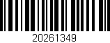 Código de barras (EAN, GTIN, SKU, ISBN): '20261349'