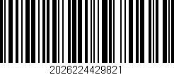Código de barras (EAN, GTIN, SKU, ISBN): '2026224429821'