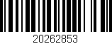 Código de barras (EAN, GTIN, SKU, ISBN): '20262853'
