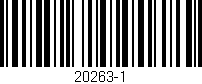 Código de barras (EAN, GTIN, SKU, ISBN): '20263-1'