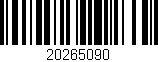 Código de barras (EAN, GTIN, SKU, ISBN): '20265090'
