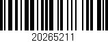 Código de barras (EAN, GTIN, SKU, ISBN): '20265211'