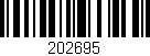 Código de barras (EAN, GTIN, SKU, ISBN): '202695'