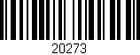 Código de barras (EAN, GTIN, SKU, ISBN): '20273'