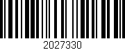 Código de barras (EAN, GTIN, SKU, ISBN): '2027330'