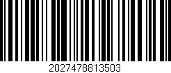 Código de barras (EAN, GTIN, SKU, ISBN): '2027478813503'